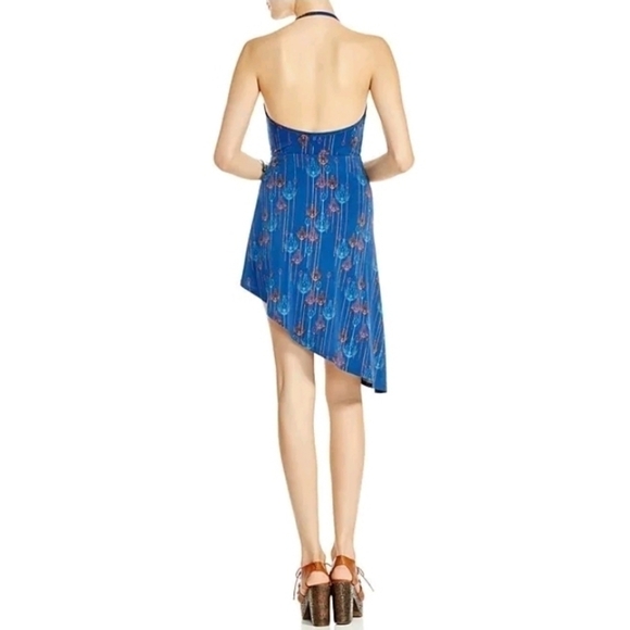 Free People Daydream Tropical Asymmetrical Mini Dress Sz Small - Picture 3 of 13